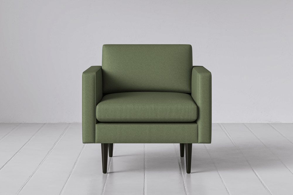 Sage Image 1 - Model 01 Armchair in Sage Front View