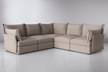 Sand Image 2 - Model 06 Corner Sofa in Sand Side Angle View.png
