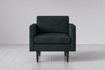 Sapphire Image 1 - Model 01 Armchair in Sapphire Front View