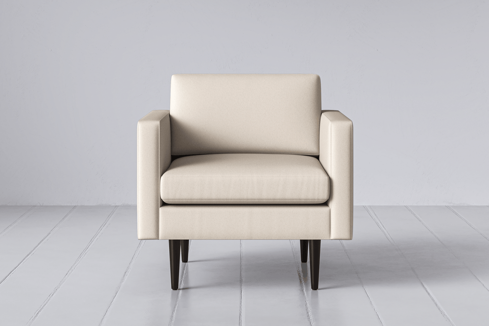 Silk Image 1 - Model 01 Armchair in Silk Front View