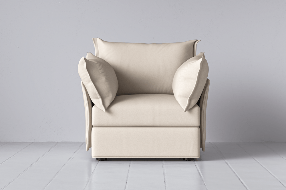 Silk Image 1 - Model 06 Armchair in Silk Front View