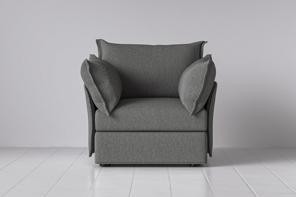 Slate Image 1 - Model 06 Armchair in Slate Front View