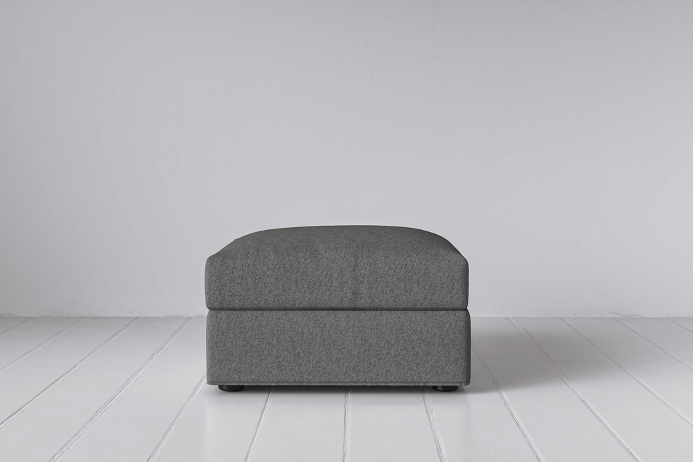 Slate Image 1 - Model 06 Ottoman in Slate Front View