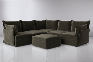 Spruce Image 3 - Model 06 Corner Sofa in Spruce Side Ottoman View.png