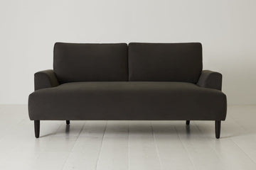 Charcoal Image 1 - Model 05 2 Seater in Charcoal Velvet - Front View