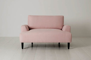 Blush Image 1 - Model 05 Love Seat in Blush Linen - Front View