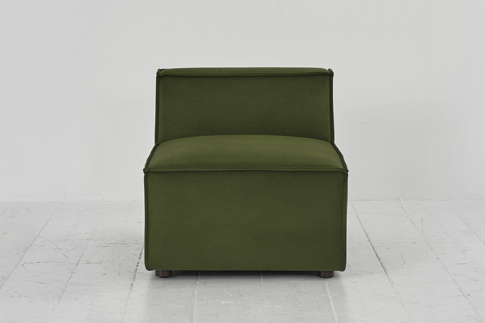 Vine image 1 - Model 03 Single Seat in Vine Velvet Front View