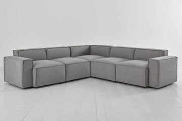 Shadow image 1 - Model 03 Corner Sofa in Shadow Linen Front View