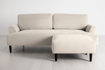 Bone Image 1 - Model 05 3 Seater Right Chaise in Bone front view