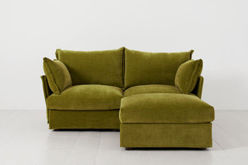 Moss Image 1 - Model 06 2 Seater Right Corner Sofa in Moss Front View