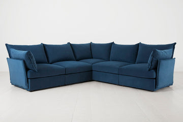 Teal Image 1 - Model 06 Corner Sofa in Teal Front View