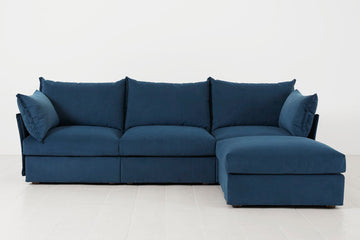 Teal Image 1 - Model 06 3 Seater Right Corner Sofa in Teal Front View
