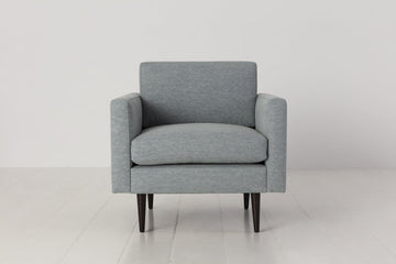 Seaglass image 1 - Model 01 Armchair in Seaglass Linen Front View
